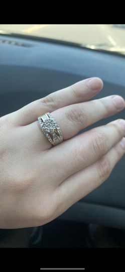 10k 2 Tone 2tcw Diamond Ring