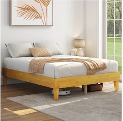 Queen Size Wooden Platform Bed Frame