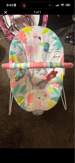Silla mecedora Bright Starts “Flamingo Vibes