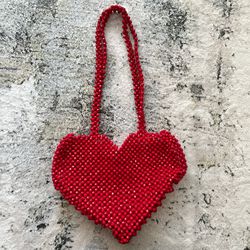 Isaac Mizrahi Heart Beaded Should Bag