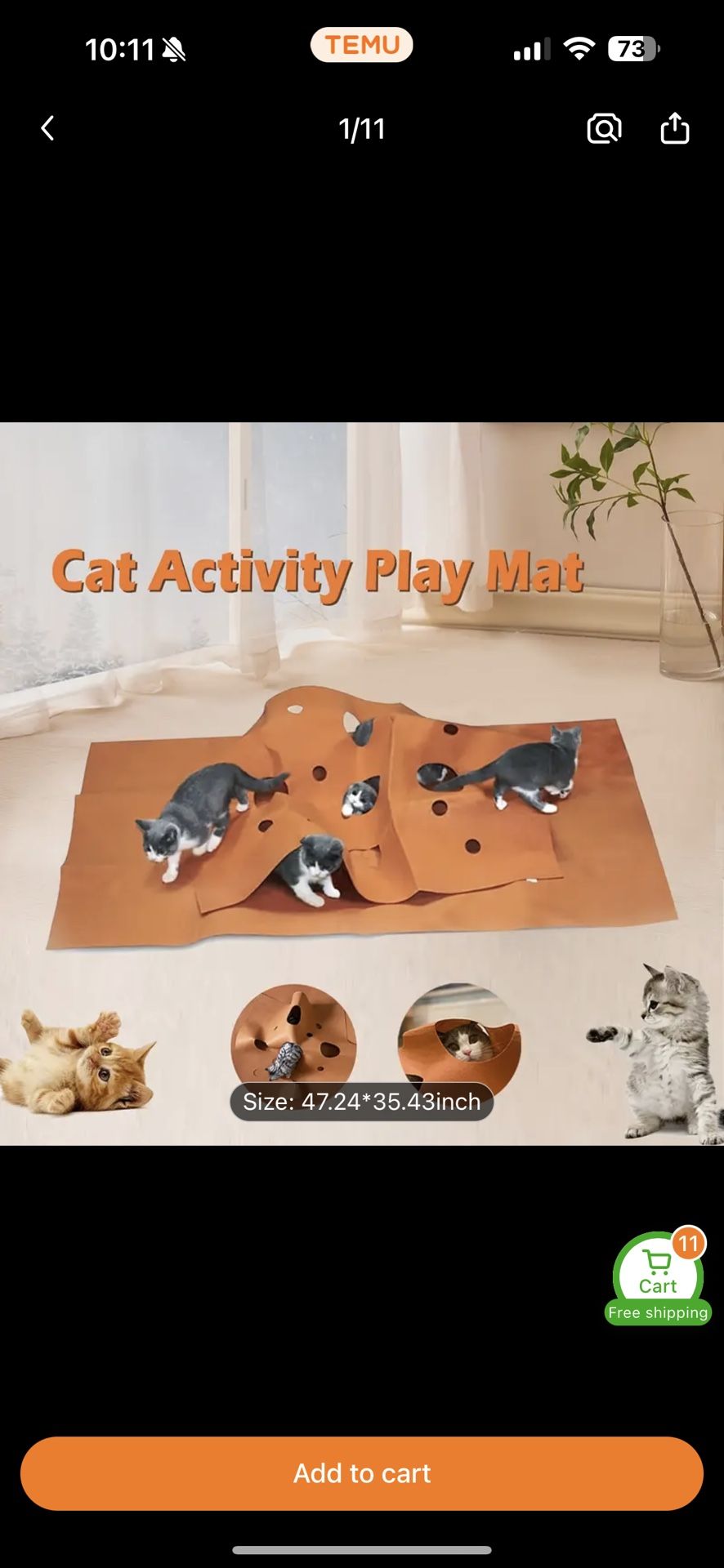 Kittens Cat Play Mat And cat Ball cardboard Toy
