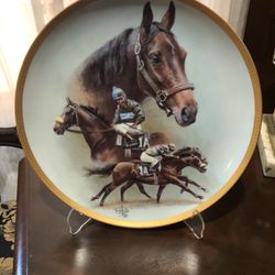 John Henry Willie Shoemaker Gold Rimmed Collector Plate