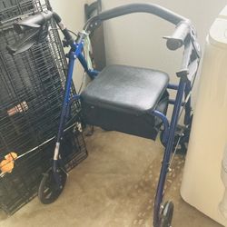 Lightweight Walker With Seat