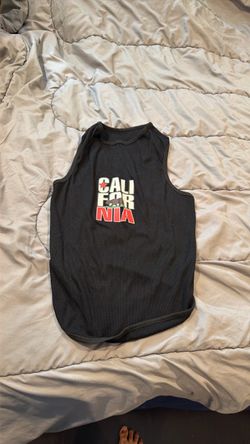 Black California Graphic Tank for Dog