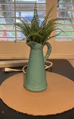 Glass Vase With The Flowers 