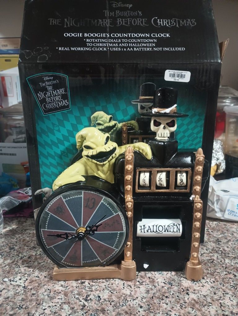 Nightmare Before Christmas Oogie Boogie Clock