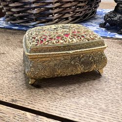 Vintage Jewelry Casket Box