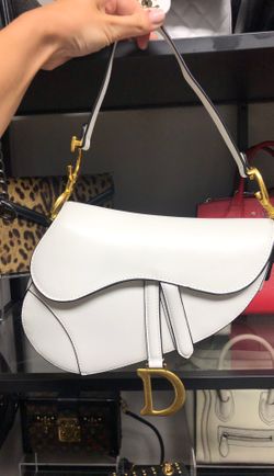 White Saddle bag