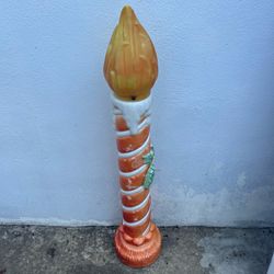 Vintage 38" Poloron Christmas Candle Blow Mold - Project Piece