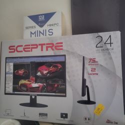 Monitor and mini pc 