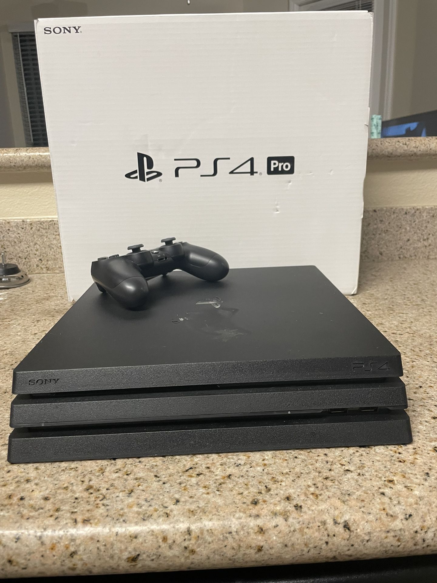 PS4 Pro 1TB Plus 1 Controller And Cords