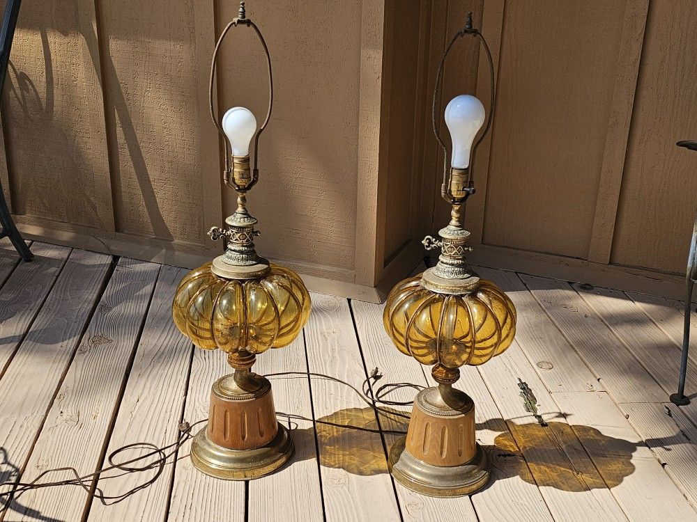 Vintage Lamps 1970's 1960's