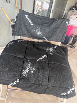 Bamboo twin pillow toppers