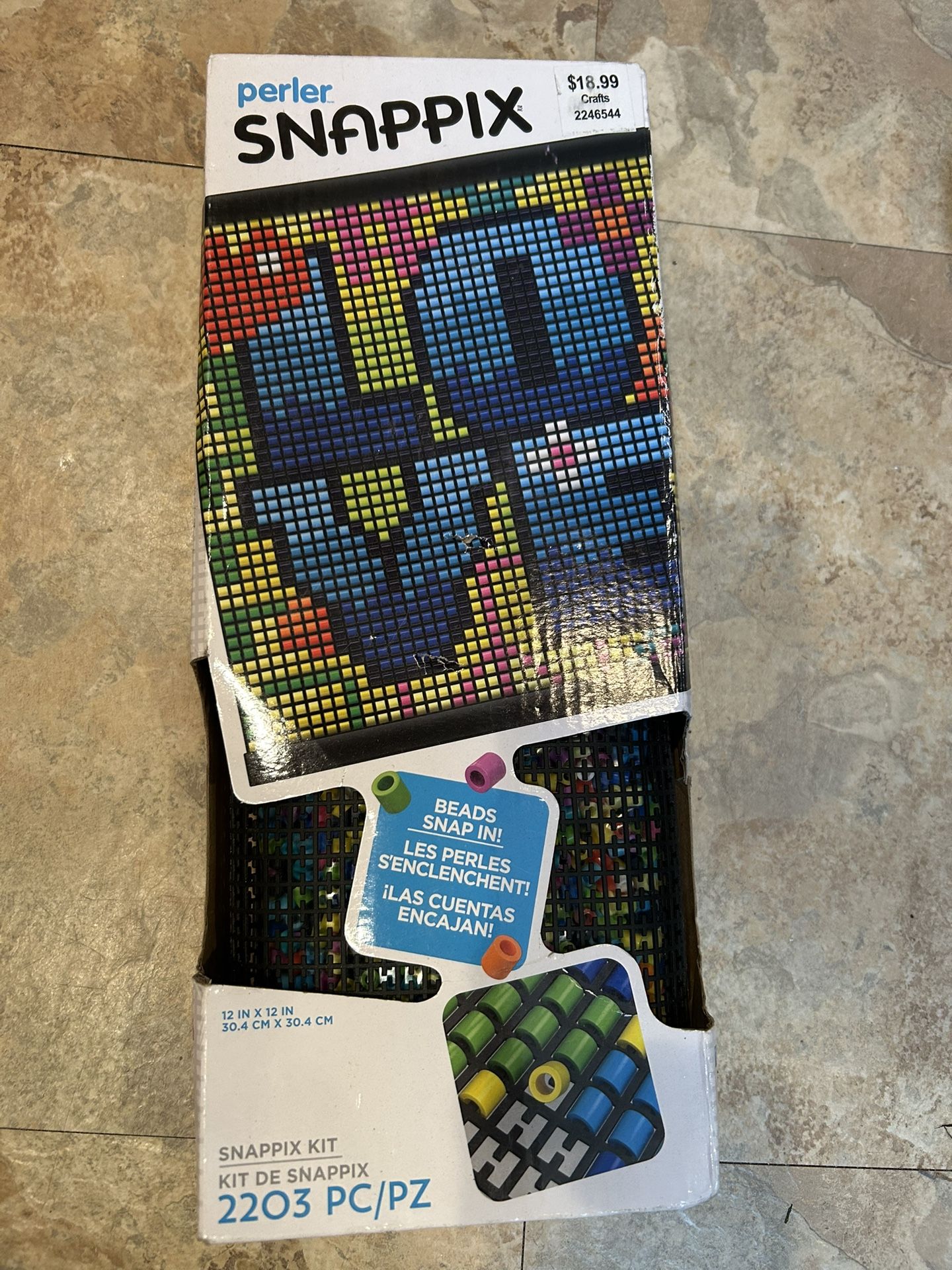 Perler Snappix Kit 12x12 - LOVE Groovy Hippie - NIOB