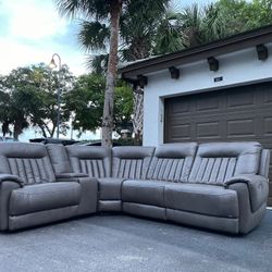 🛋️Sectional Couch/Sofa - 2 Recliners - Gray - Perazzi - Delivery Available 🚛