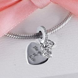 Pandora Charm - Sterling Silver With Cubic Zirconia 