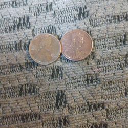 Two Pennies One Is A 1996 D And The Other Is A 1978 D