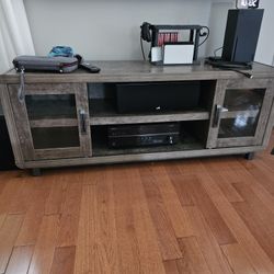 Tv Stand With Sliding Glass Doors
