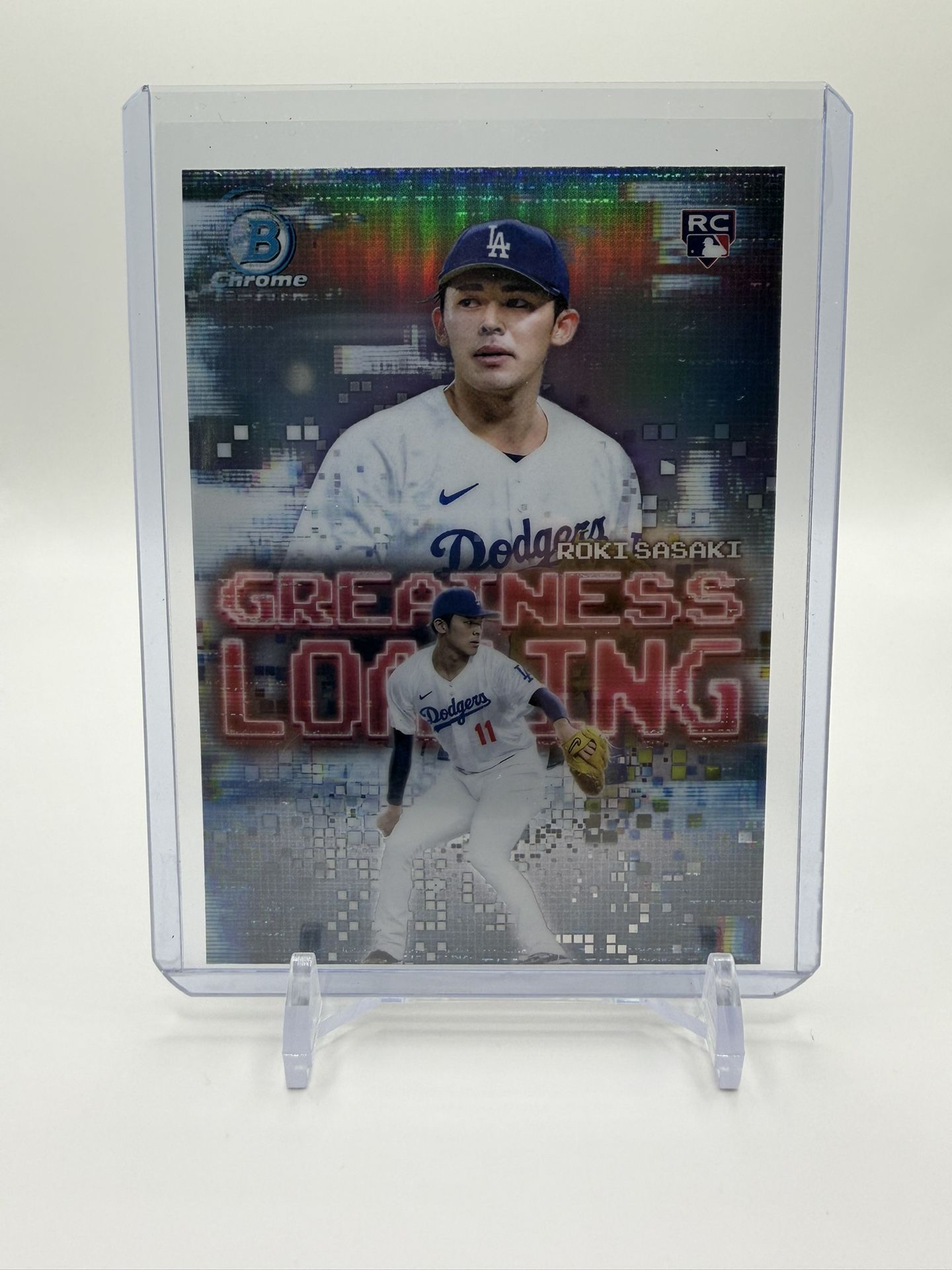 2025 Bowman Baseball Roki Sasaki Greatness Loading Dodgers Rookie Card