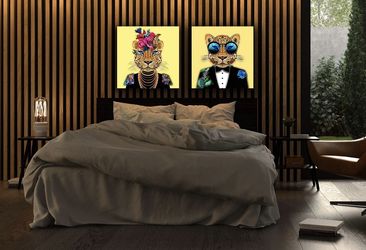Canvas Print Leopard Fashion Wall Art