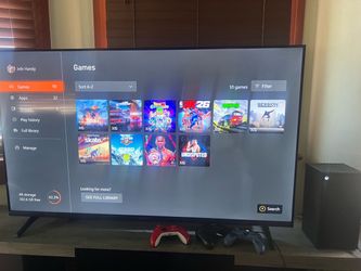 Insignia 55” TV - Xbox Series X - Samsung Soundbar + Subwoofer