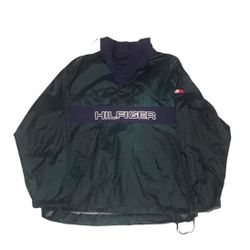 Tommy Hilfiger 1/4 Zip Pullover Windbreaker Jacket: Size XL (25 x 28)