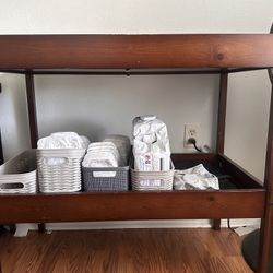 Sturdy Brown IKEA Changing Table