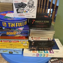 Lot Of Board Games. 