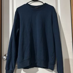 Eddie Bauer Long Sleeve Sweater, Blue, Size Large, Unisex