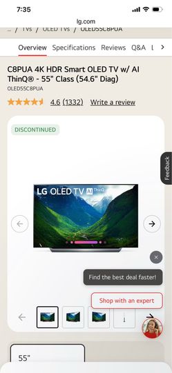 LG OLED55C8PUA 55 inch