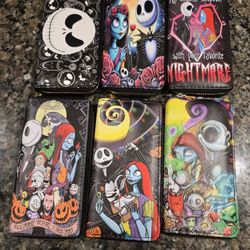 Nightmare Before Christmas Black Essential Wallet Nightmare Before Christmas Jack 6pcs