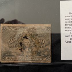 Civil War Paper Money (Genuine And Legal Tender)