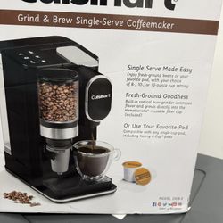 Cuisinart Single-Serve Grind and Brew - DGB-2: Coffee Maker with Grinder