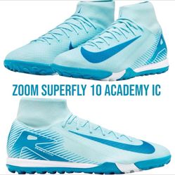 Nike Zoom Mercurial Superfly 10 Academy Soccer Turf Cleats Size 8.5 Men/Fits Wmn 10
