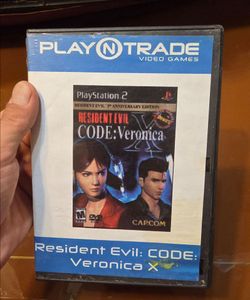 Resident Evil Code: Veronica X (Sony PlayStation 2, 2001) 
Disc Only w case to hold it in
 - Tested Working