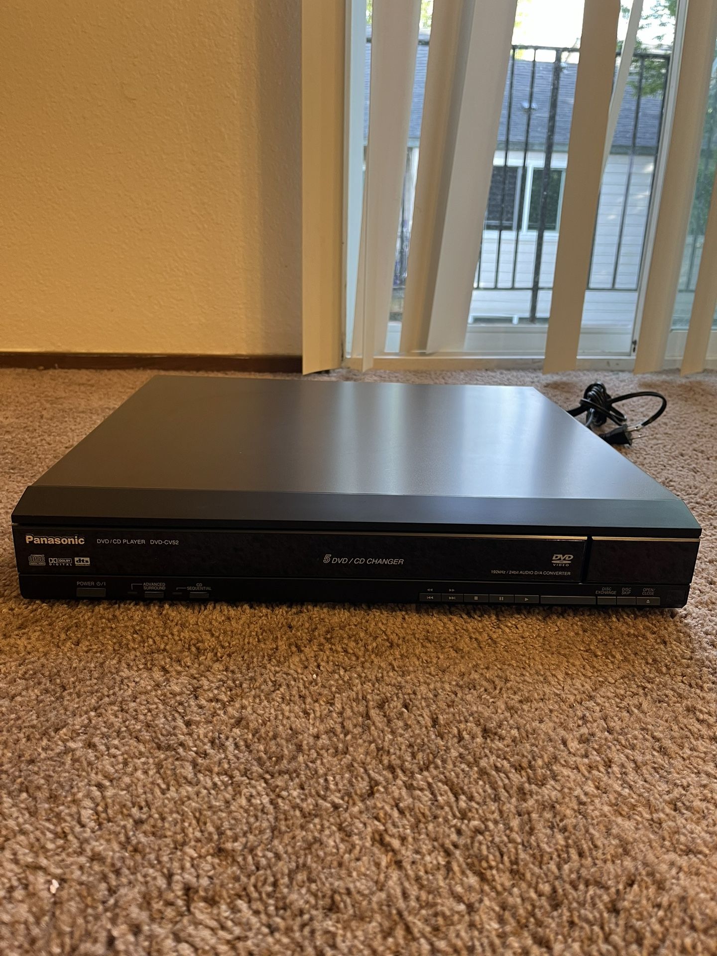 Panasonic 5 Disc DVD Player
