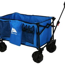 Ozark Trail All-Terrain Cart with Large Blue Bucket
