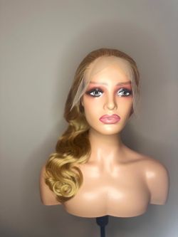 13x4 honey blonde wig 26in