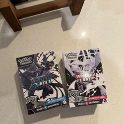 White Flare and Black Bolt sealed booster bundles
