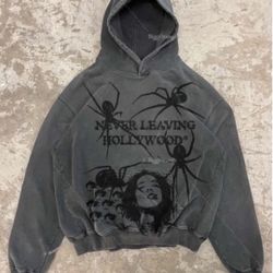 Spider Print Hoodie