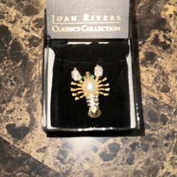Joan Rivers lobster brooch pin
