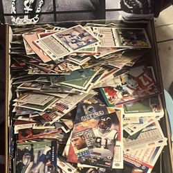 A Bunch Of Basketball Baseball And Football Cards Older Ones 