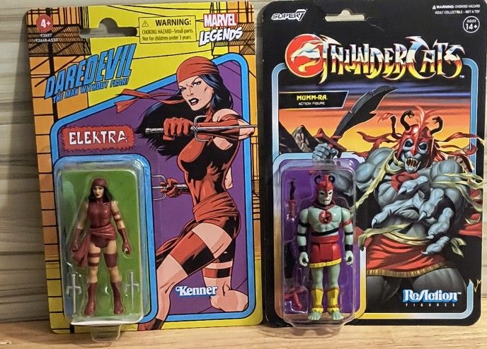 Thunder Cats Mumm-Ra The Ever-Living Vs Marvel Legends Elektra