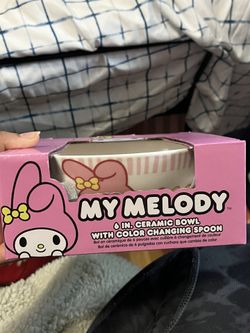 My Melody Bowl With Color Changing Spoon