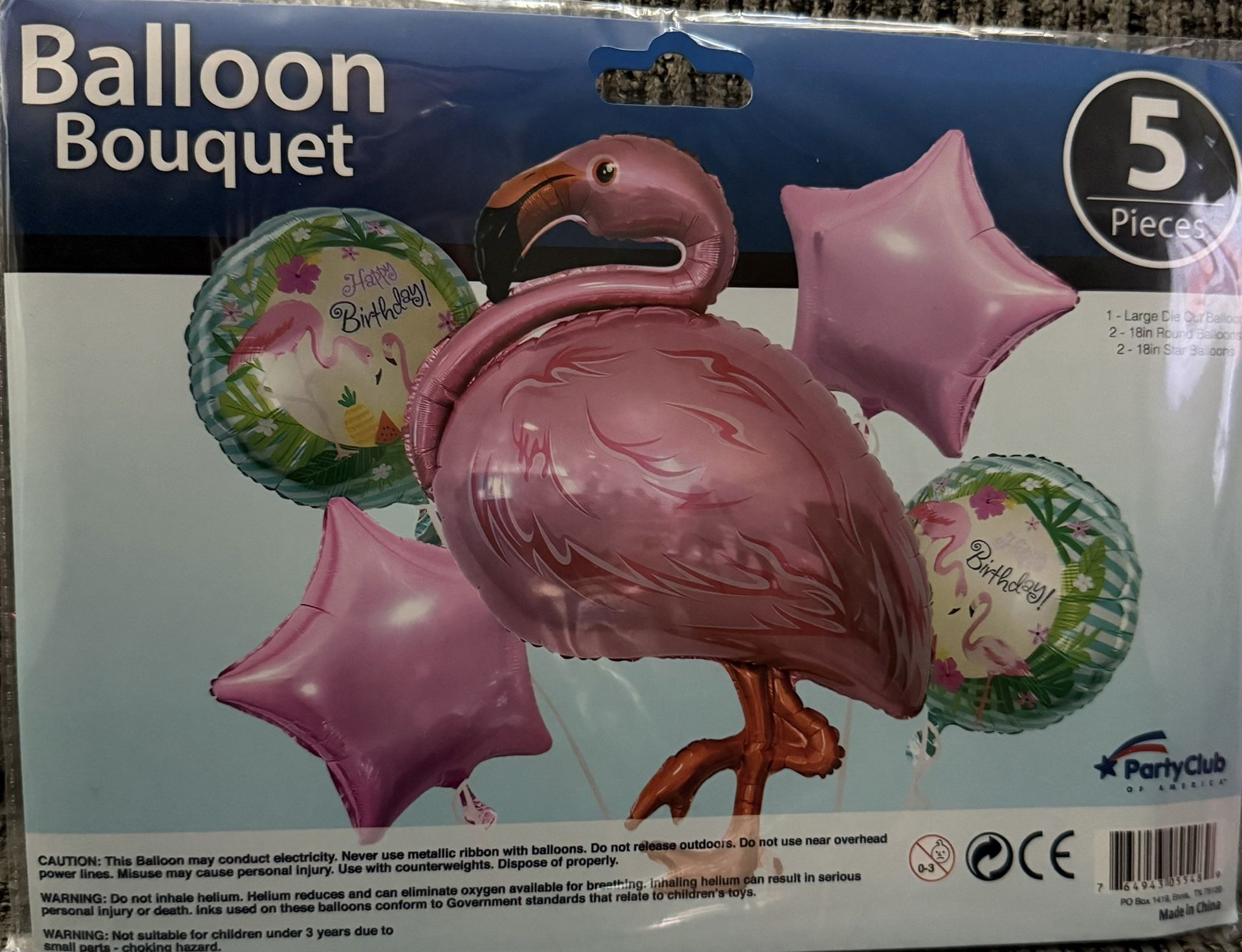 ‼️PLEASE DONT ASK IF AVAILABLE‼️ORDER TO BE MADE‼️ HAPPY BDAY FLAMINGO BALLOON BOUQUET