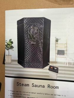 R383-Portable Steam Sauna for Home, 1 Person, Full Body Spa Tent with Steamer, Foldable Chair, Remote & Essential Oil Box, Heavy-Duty Stainless Steel 