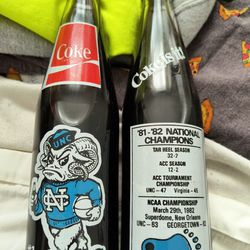 UNC coke Bottles From 82 NCAA