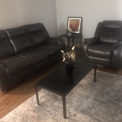 Brand New,  Real Leather Living Room Set