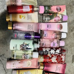 Bath And Body & Victoria Secret Mist & Lotions