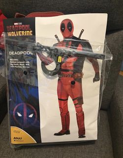 Deadpool costume size medium with katanas